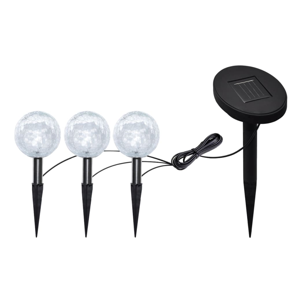 Tuinlampen 6 st LED met grondankers en zonnepanelen is nu te koop bij PeponiXL, paradijselijk wonen!