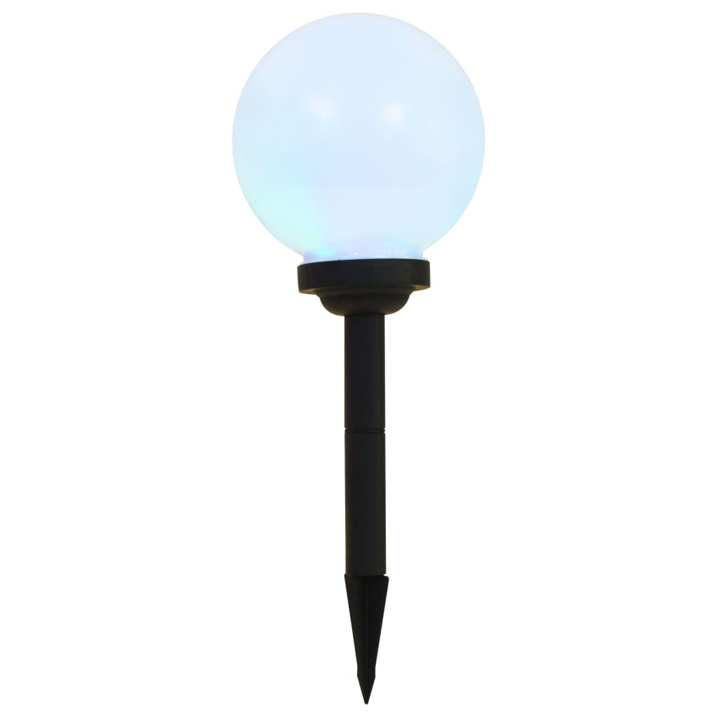 Solarlampen 6 st LED rond 20 cm RGB is nu te koop bij PeponiXL, paradijselijk wonen!