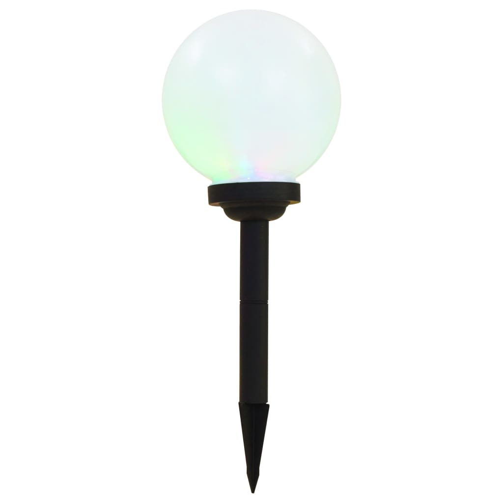 Solarlampen 6 st LED rond 20 cm RGB is nu te koop bij PeponiXL, paradijselijk wonen!