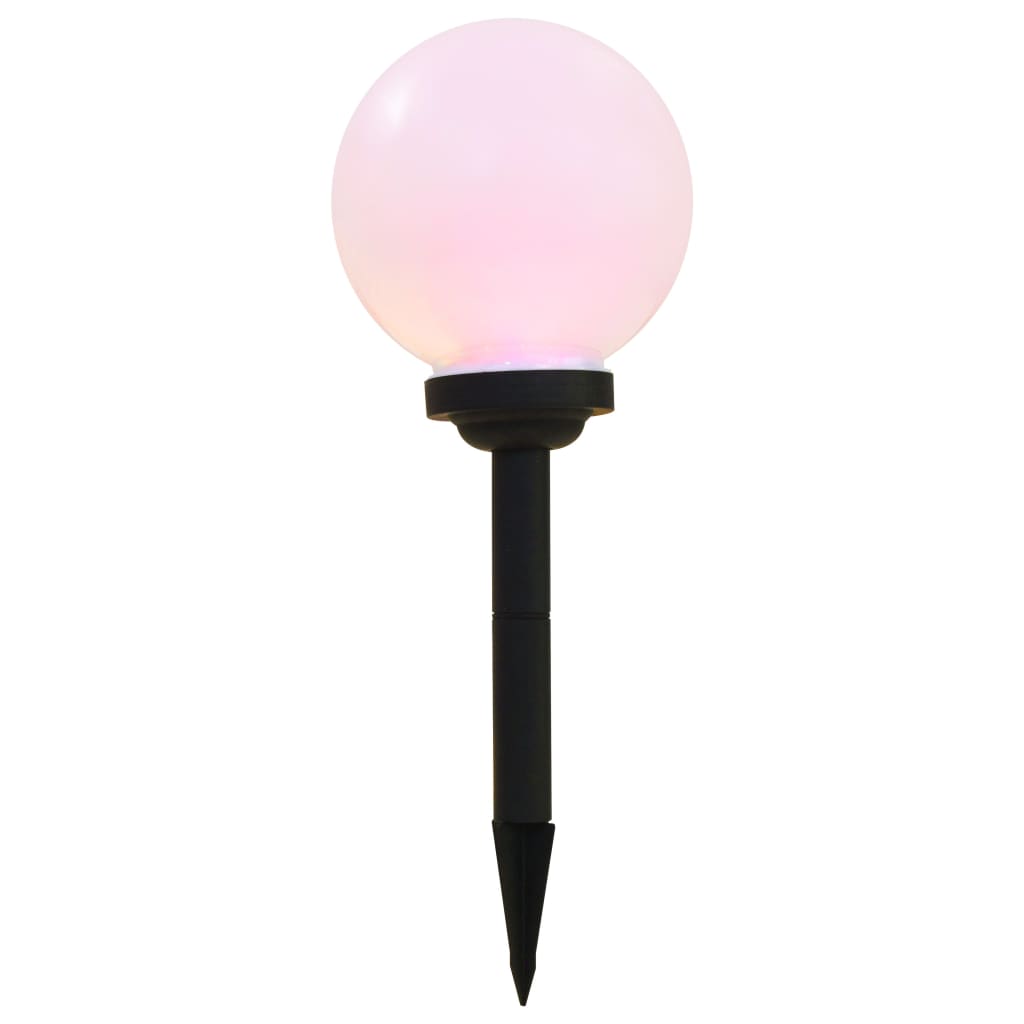 Solarlampen 6 st LED rond 20 cm RGB is nu te koop bij PeponiXL, paradijselijk wonen!