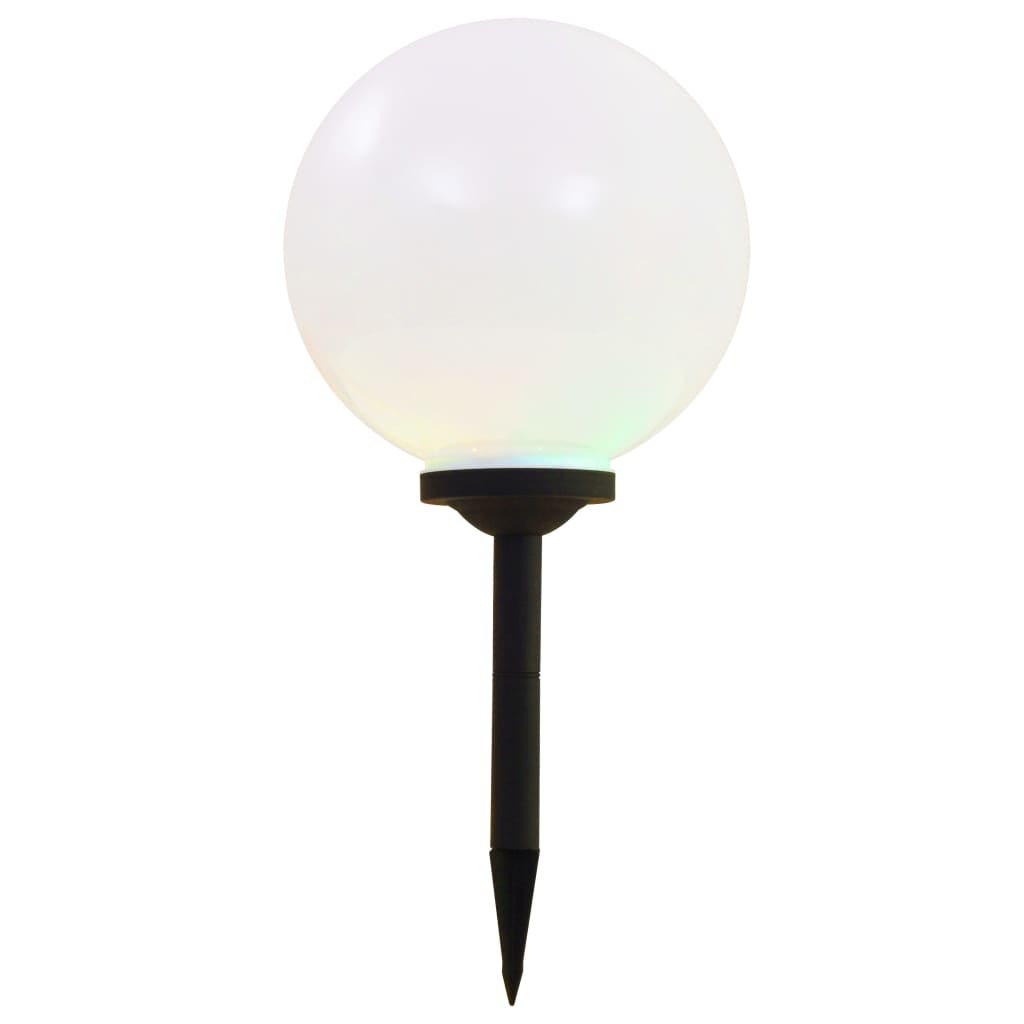 Solarlampen 4 st LED rond 30 cm RGB is nu te koop bij PeponiXL, paradijselijk wonen!