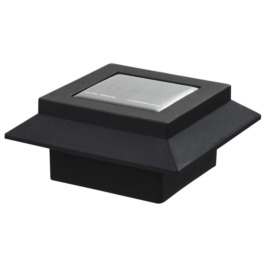 Solarlampen 12 st LED vierkant 12 cm zwart is nu te koop bij PeponiXL, paradijselijk wonen!