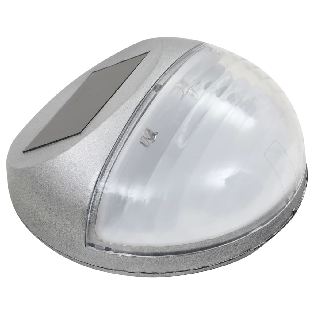Solarwandlampen LED 24 st rond zilverkleurig is nu te koop bij PeponiXL, paradijselijk wonen!