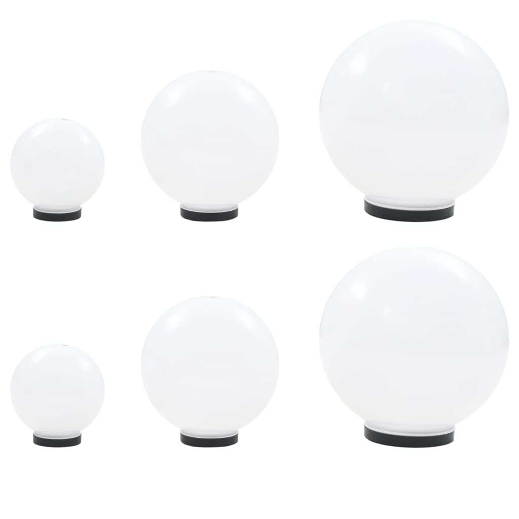 6-delige LED-bollampenset rond 20/30/40 cm PMMA is nu te koop bij PeponiXL, paradijselijk wonen!