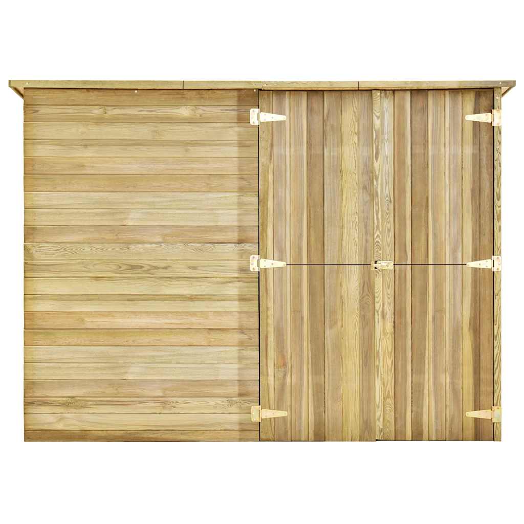 Tuinschuur 232x110x170 cm geïmpregneerd grenenhout is nu te koop bij PeponiXL, paradijselijk wonen!
