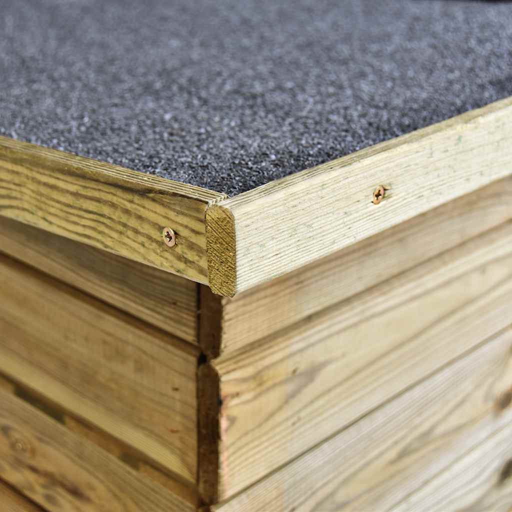 Tuinschuur 232x110x170 cm geïmpregneerd grenenhout is nu te koop bij PeponiXL, paradijselijk wonen!