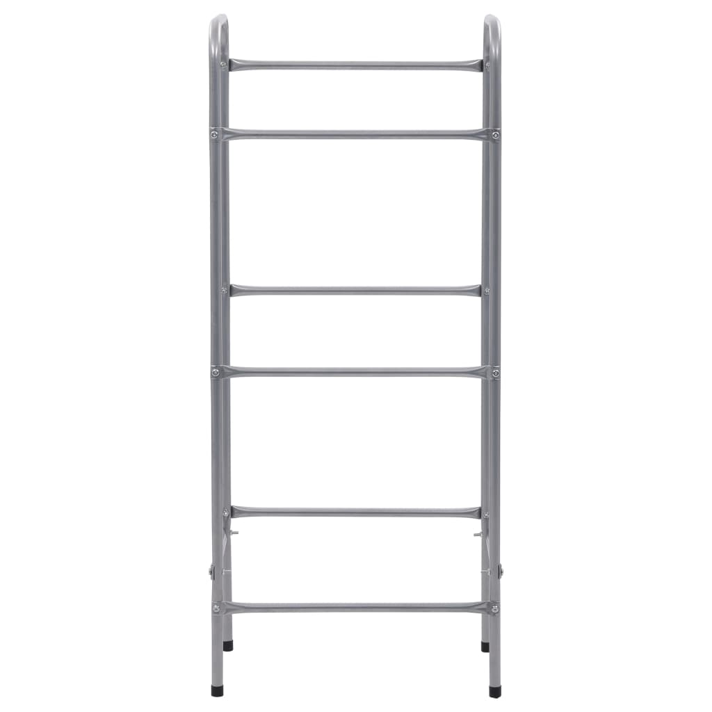 Opbergrek voor 3 kratten 50x33x116 staal zilverkleurig is nu te koop bij PeponiXL, paradijselijk wonen!