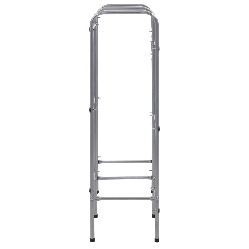 Opbergrek voor 6 kratten 96x33x116 cm steel zilverkleurig is nu te koop bij PeponiXL, paradijselijk wonen!