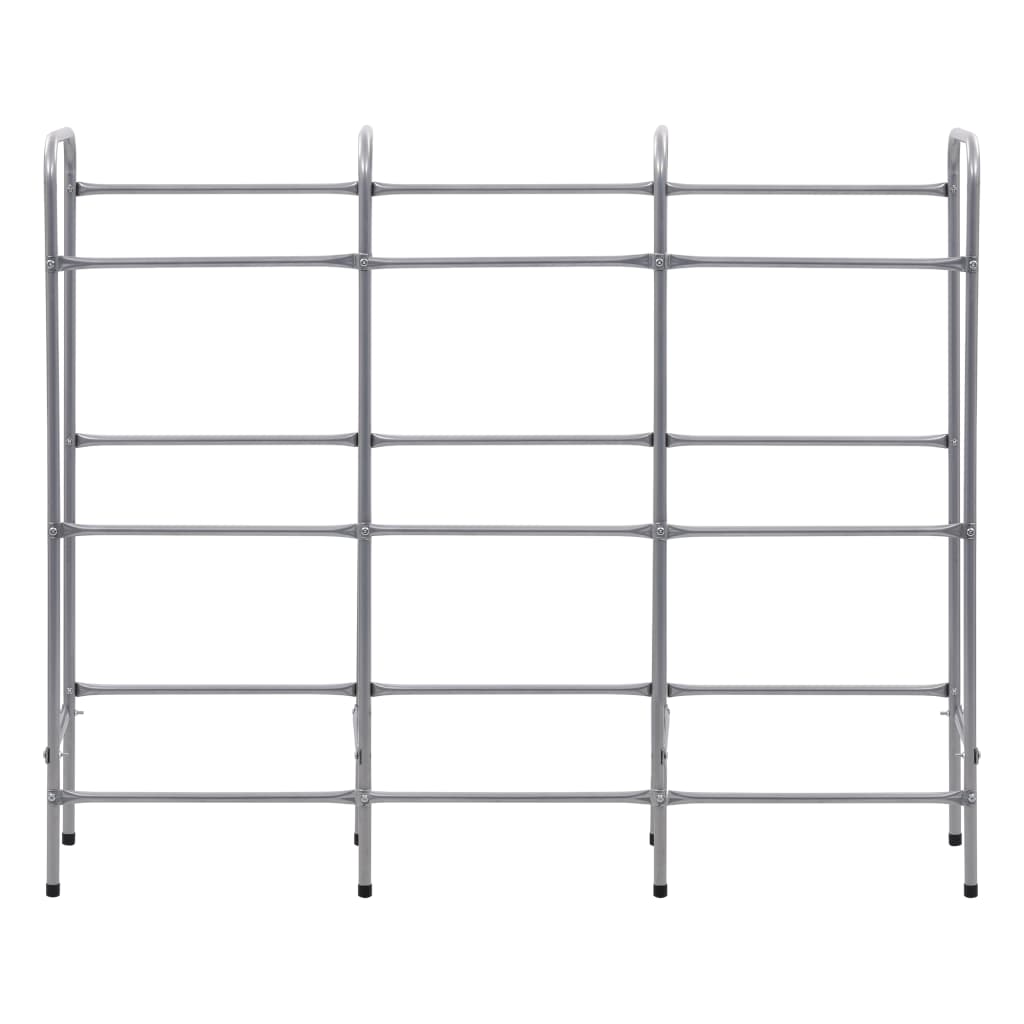 Opbergrek voor 9 kratten 145x33x116 staal zilverkleurig is nu te koop bij PeponiXL, paradijselijk wonen!