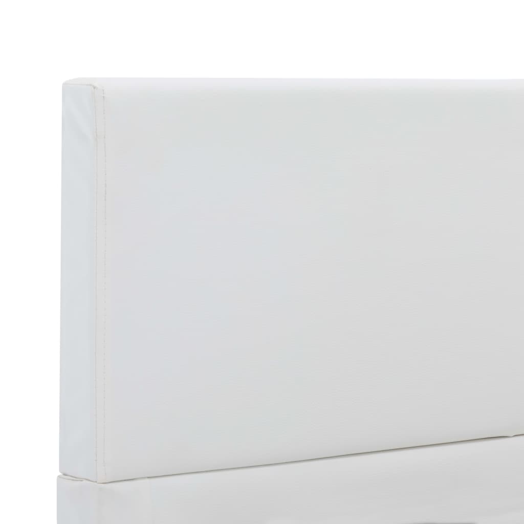 Bedframe kunstleer wit 160x200 cm is nu te koop bij PeponiXL, paradijselijk wonen!