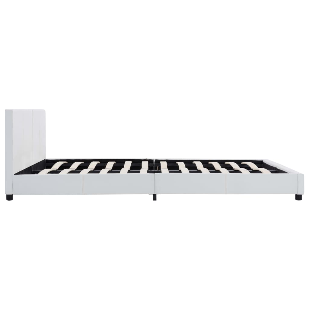Bedframe kunstleer wit 180x200 cm is nu te koop bij PeponiXL, paradijselijk wonen!