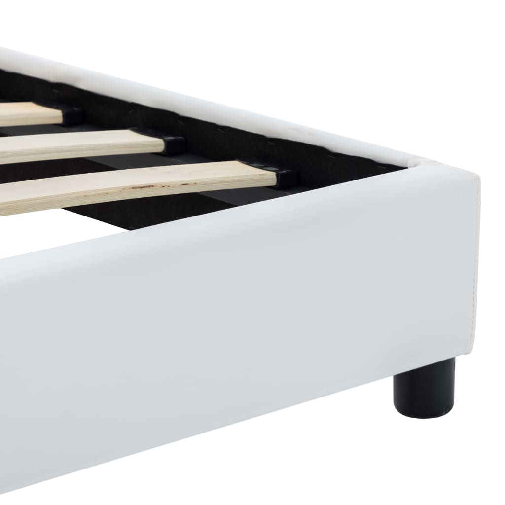 Bedframe kunstleer wit 180x200 cm is nu te koop bij PeponiXL, paradijselijk wonen!