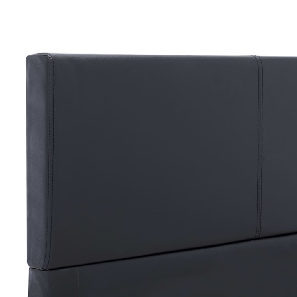 Bedframe kunstleer zwart 90x200 cm is nu te koop bij PeponiXL, paradijselijk wonen!