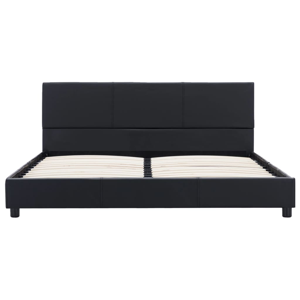 Bedframe kunstleer zwart 120x200 cm is nu te koop bij PeponiXL, paradijselijk wonen!