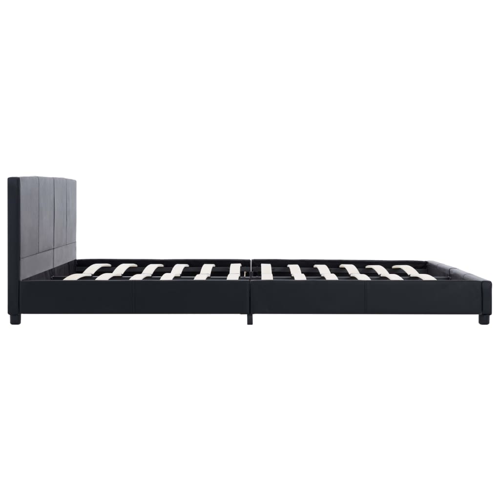 Bedframe kunstleer zwart 180x200 cm is nu te koop bij PeponiXL, paradijselijk wonen!