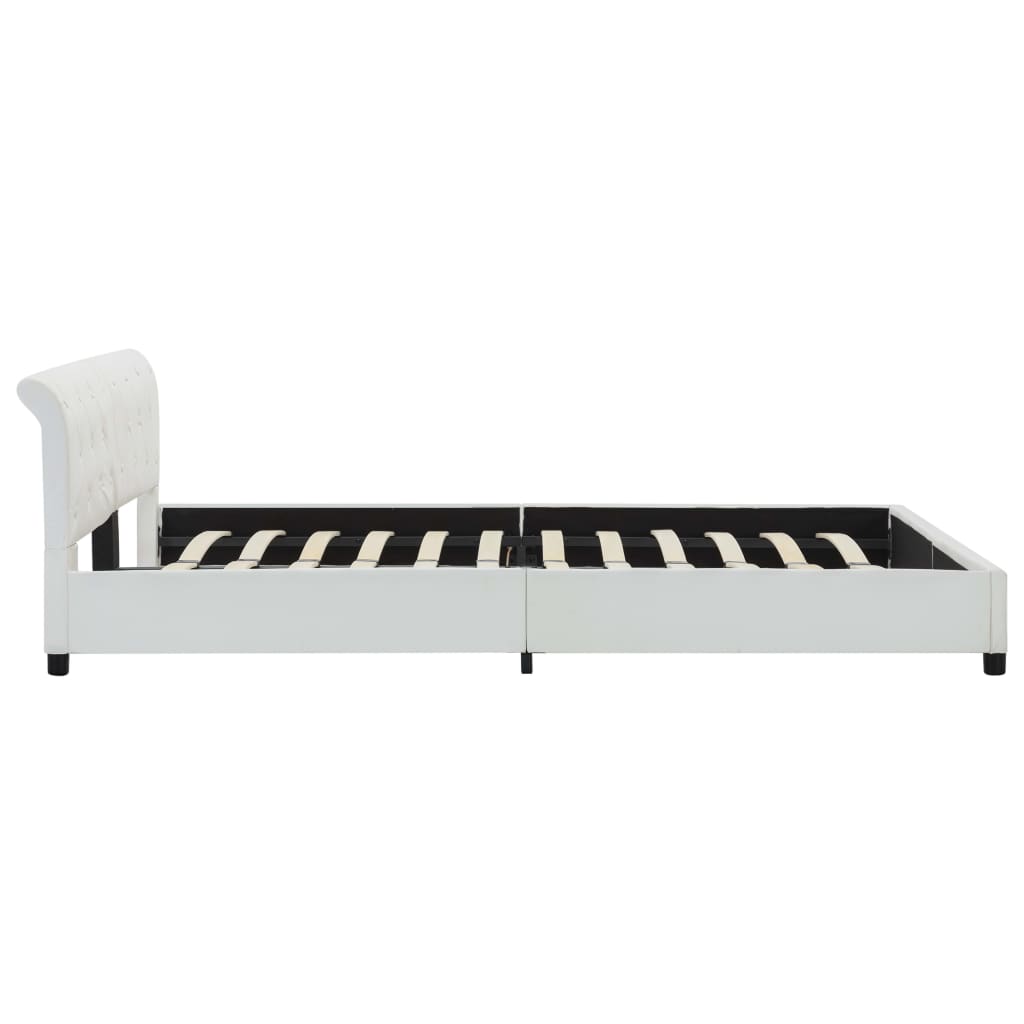 Bedframe kunstleer wit 180x200 cm is nu te koop bij PeponiXL, paradijselijk wonen!