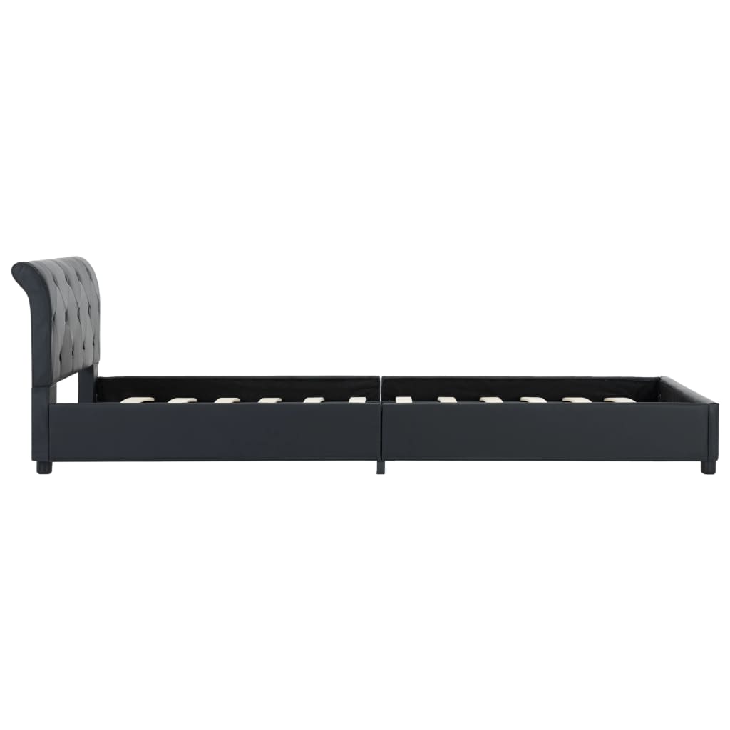 Bedframe kunstleer zwart 100x200 cm is nu te koop bij PeponiXL, paradijselijk wonen!