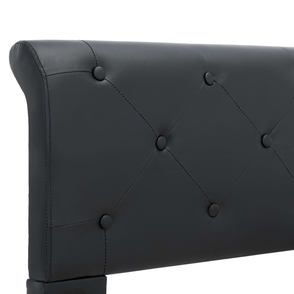 Bedframe kunstleer zwart 140x200 cm is nu te koop bij PeponiXL, paradijselijk wonen!