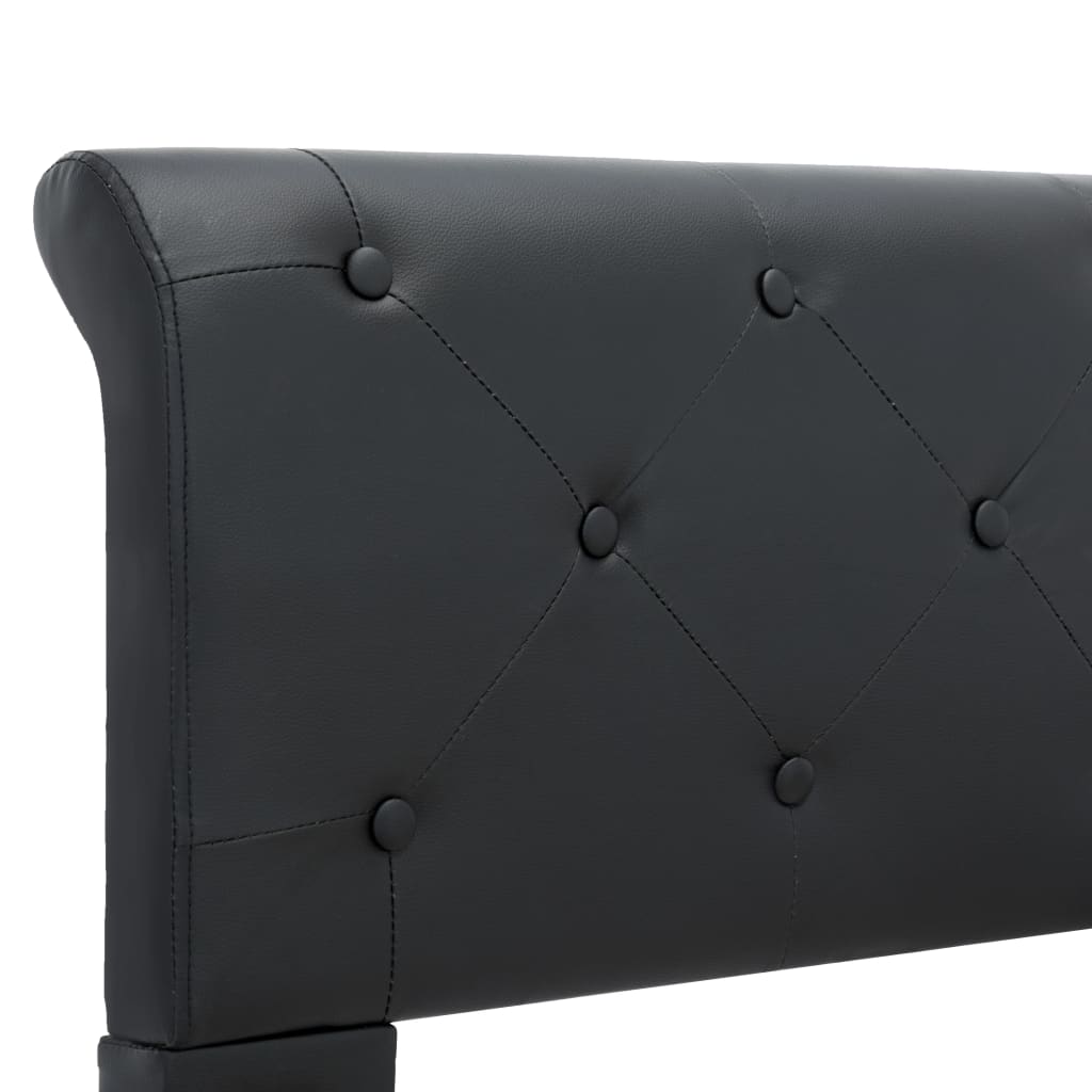 Bedframe kunstleer zwart 160x200 cm is nu te koop bij PeponiXL, paradijselijk wonen!