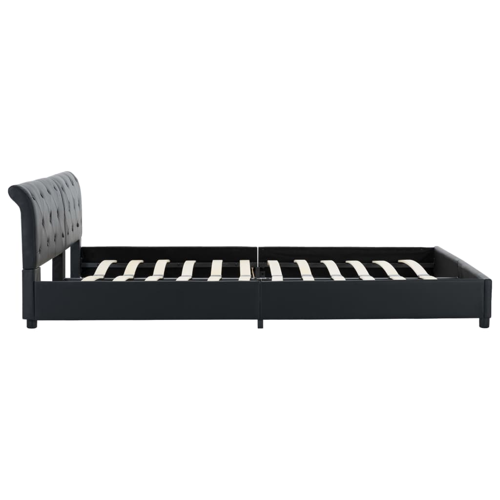 Bedframe kunstleer zwart 180x200 cm is nu te koop bij PeponiXL, paradijselijk wonen!