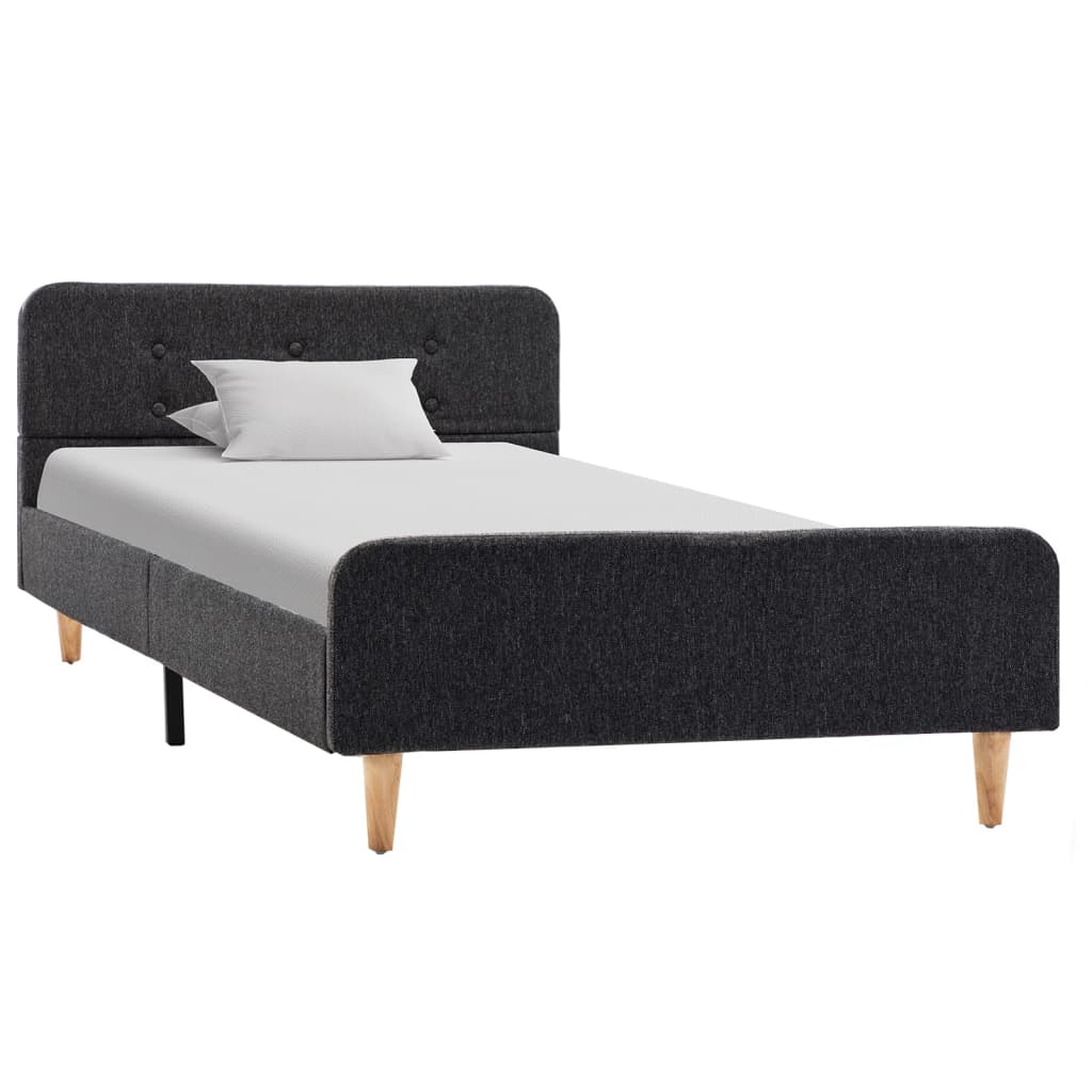Bedframe jute donkergrijs 90x200 cm is nu te koop bij PeponiXL, paradijselijk wonen!