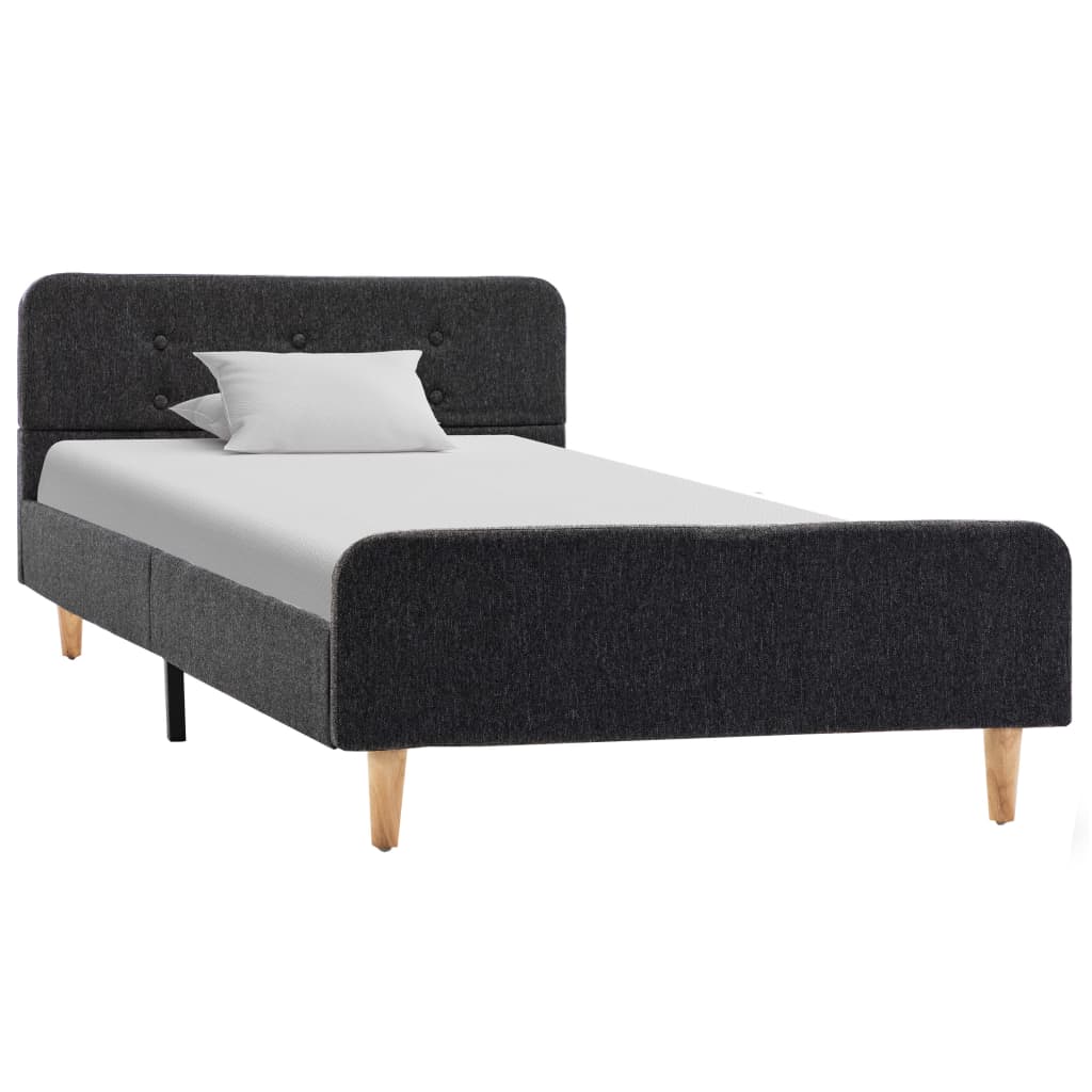 Bedframe jute donkergrijs 100x200 cm is nu te koop bij PeponiXL, paradijselijk wonen!