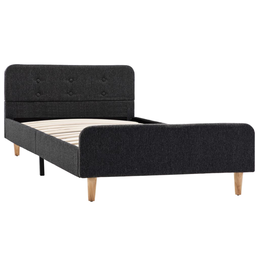 Bedframe jute donkergrijs 100x200 cm is nu te koop bij PeponiXL, paradijselijk wonen!