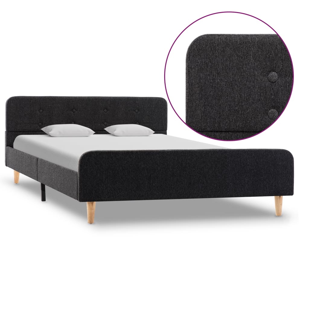 Bedframe jute donkergrijs 120x200 cm is nu te koop bij PeponiXL, paradijselijk wonen!