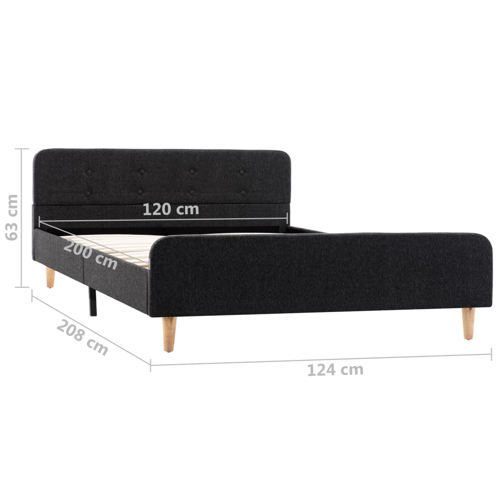 Bedframe jute donkergrijs 120x200 cm is nu te koop bij PeponiXL, paradijselijk wonen!