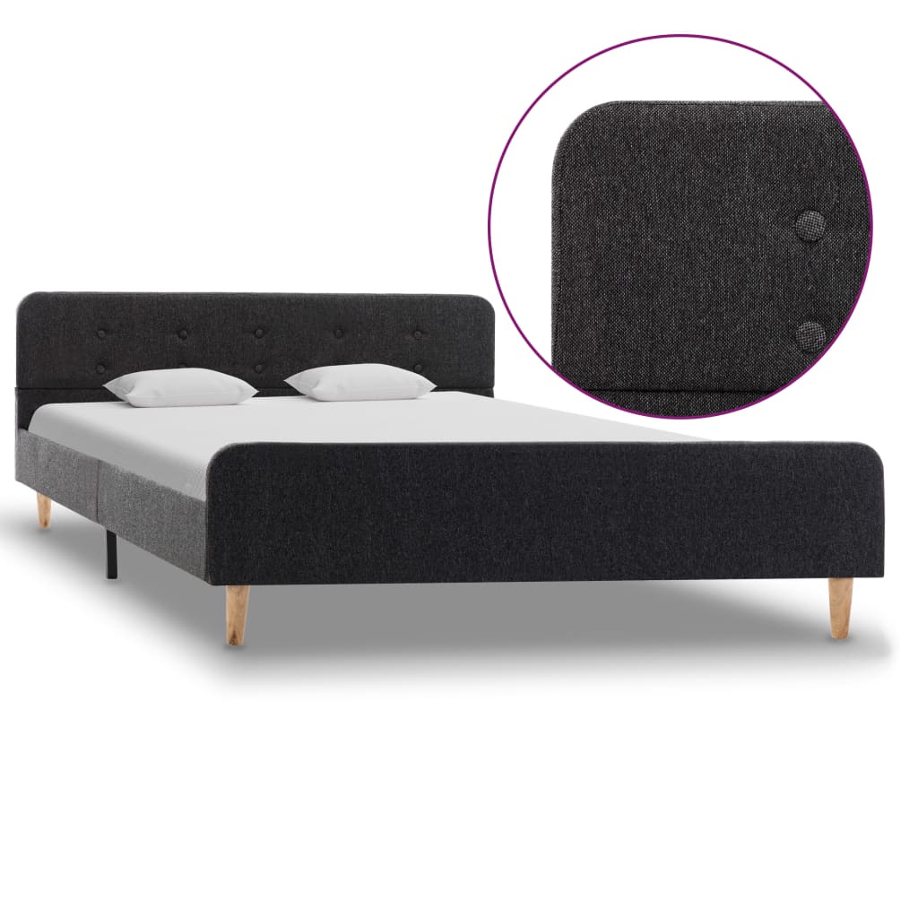 Bedframe jute donkergrijs 160x200 cm is nu te koop bij PeponiXL, paradijselijk wonen!