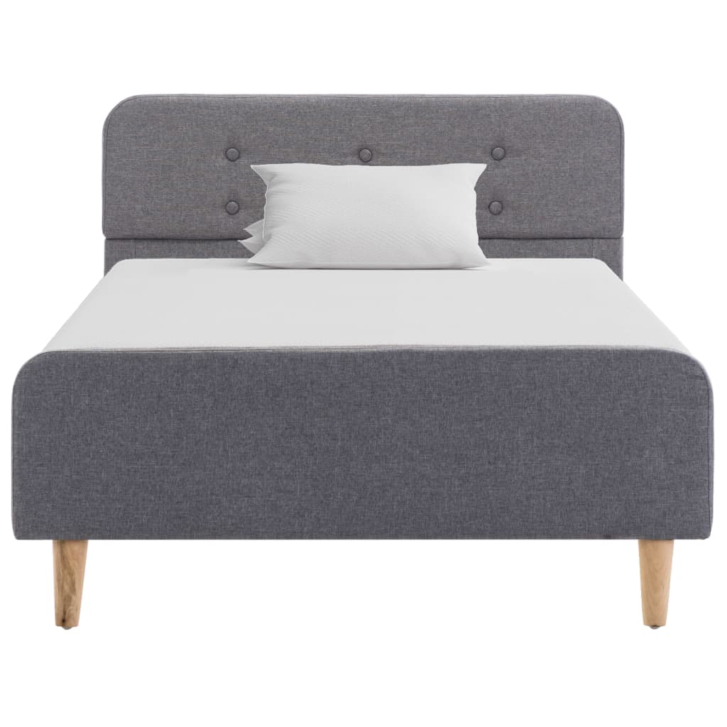 Bedframe stof lichtgrijs 100x200 cm is nu te koop bij PeponiXL, paradijselijk wonen!