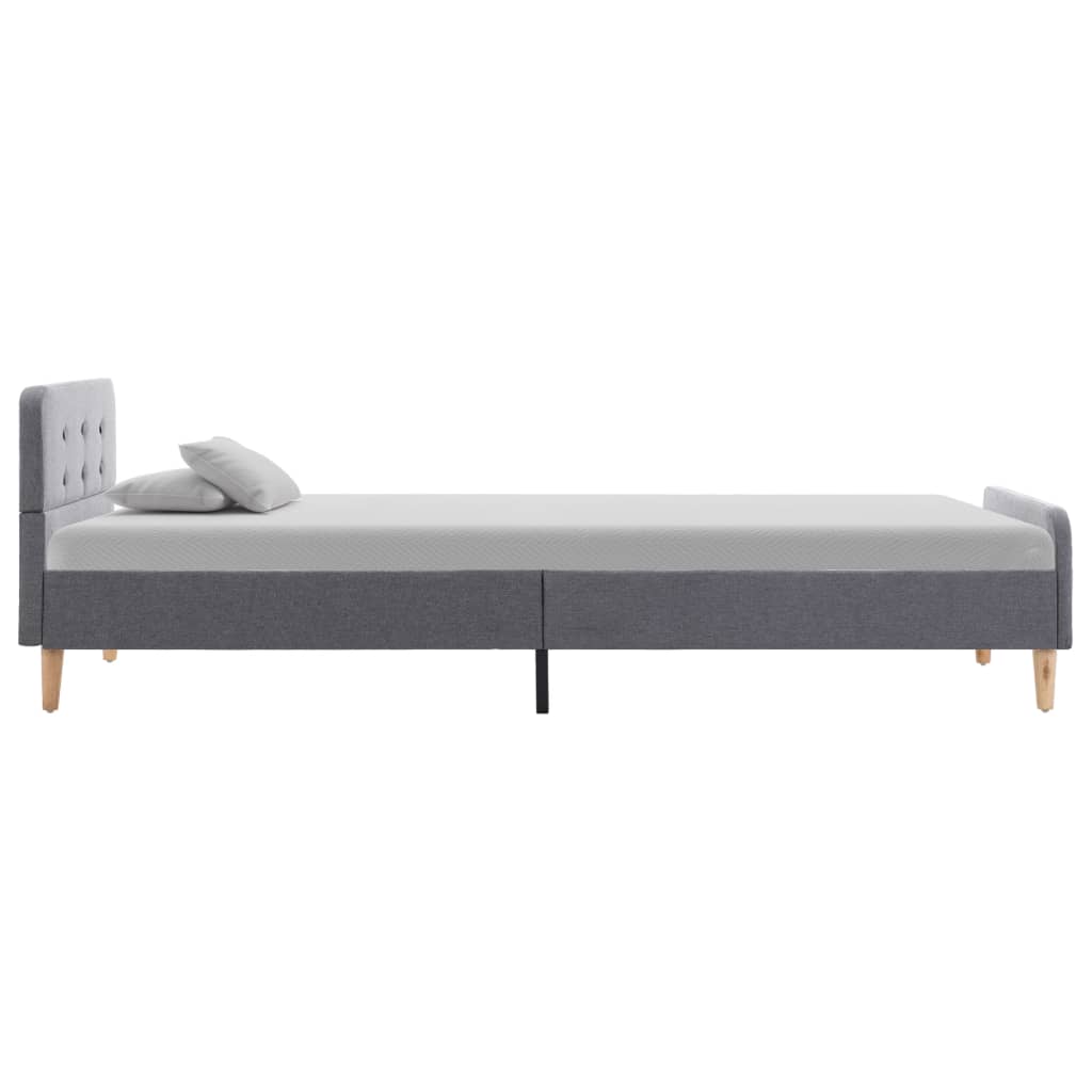 Bedframe stof lichtgrijs 100x200 cm is nu te koop bij PeponiXL, paradijselijk wonen!