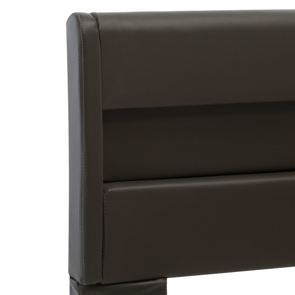 Bedframe met LED kunstleer antraciet 180x200 cm is nu te koop bij PeponiXL, paradijselijk wonen!