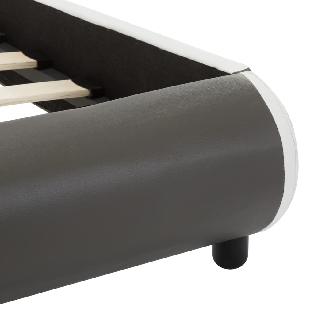 Bedframe met LED kunstleer antraciet 180x200 cm is nu te koop bij PeponiXL, paradijselijk wonen!