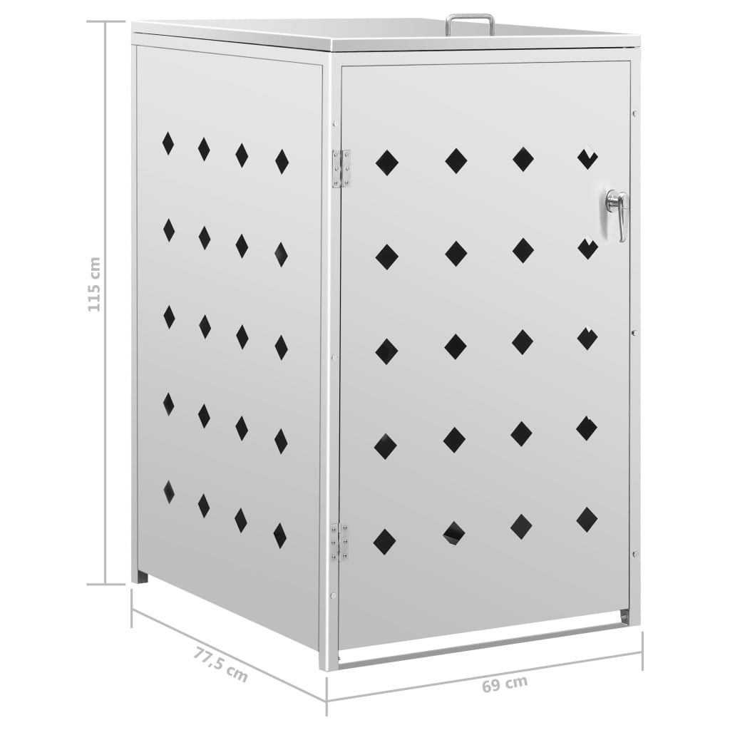 Containerberging enkel 240 L roestvrij staal is nu te koop bij PeponiXL, paradijselijk wonen!