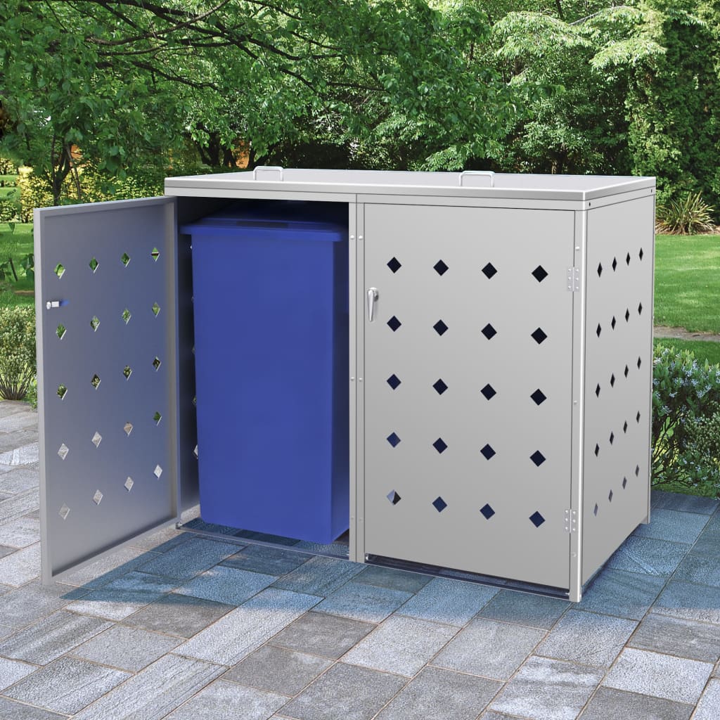 Containerberging dubbel 240 L roestvrij staal is nu te koop bij PeponiXL, paradijselijk wonen!