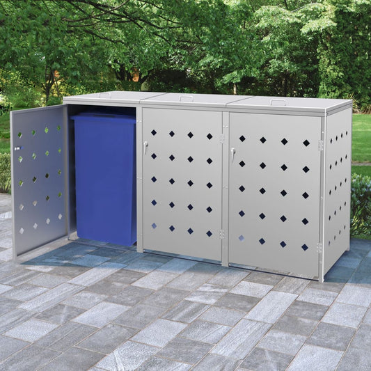 Containerberging driedubbel 240 L roestvrij staal is nu te koop bij PeponiXL, paradijselijk wonen!
