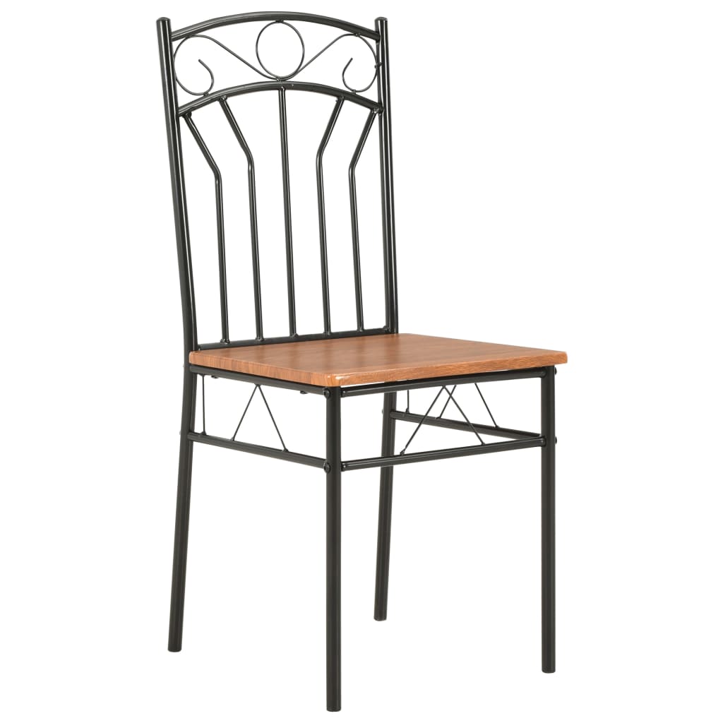 Eetkamerstoelen 4 st MDF bruin is nu te koop bij PeponiXL, paradijselijk wonen!