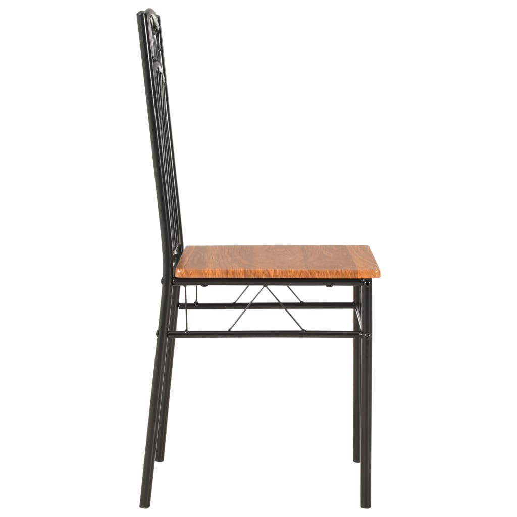 Eetkamerstoelen 4 st MDF bruin is nu te koop bij PeponiXL, paradijselijk wonen!