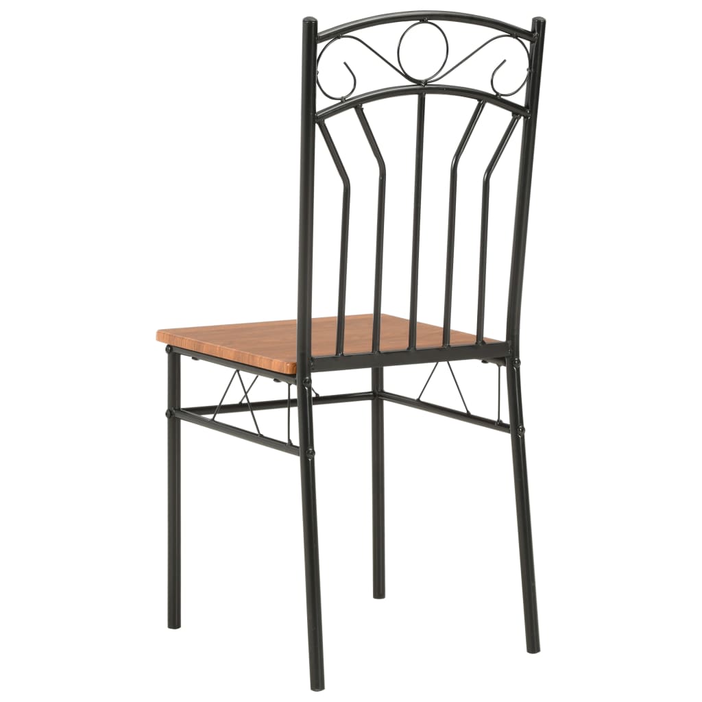 Eetkamerstoelen 4 st MDF bruin is nu te koop bij PeponiXL, paradijselijk wonen!