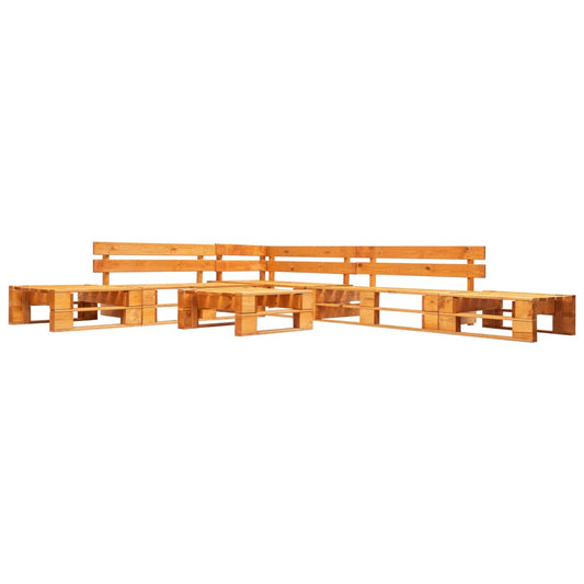 6-delige Loungeset pallet hout honingbruin is nu te koop bij PeponiXL, paradijselijk wonen!