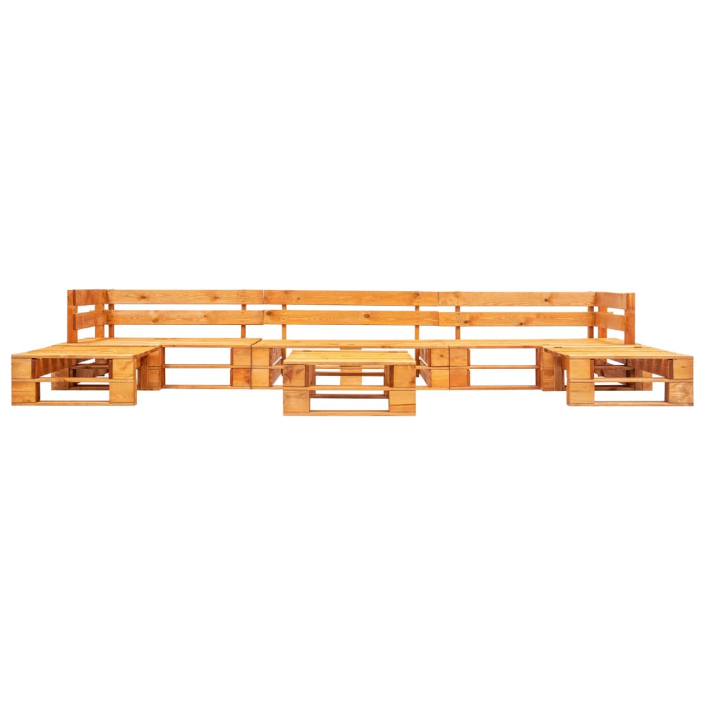6-delige Loungeset pallet hout honingbruin is nu te koop bij PeponiXL, paradijselijk wonen!