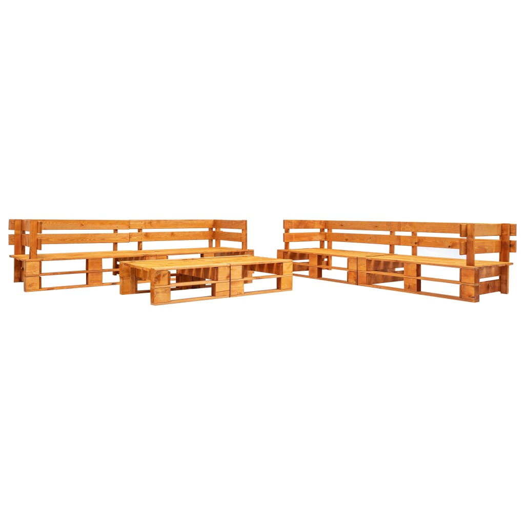 6-delige Loungeset pallet hout honingbruin is nu te koop bij PeponiXL, paradijselijk wonen!