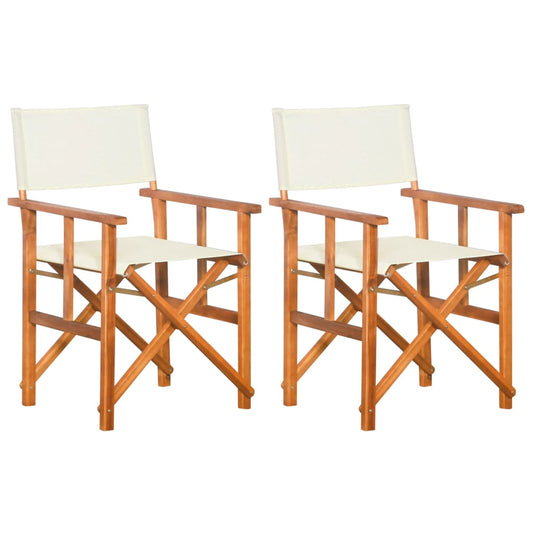 Regisseursstoelen 2 st massief acaciahout is nu te koop bij PeponiXL, paradijselijk wonen!