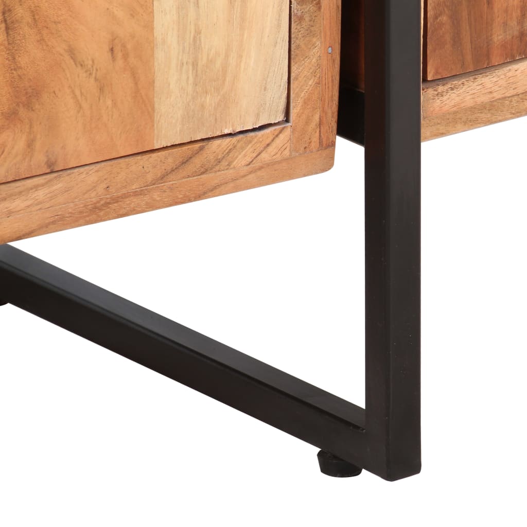 Boekenkast met 4 schappen 124x30x180 cm massief acaciahout is nu te koop bij PeponiXL, paradijselijk wonen!