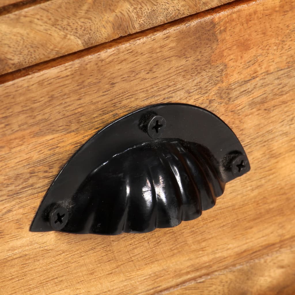 Boekenkast 4-laags met 6 lades 122x36x181 cm massief mangohout is nu te koop bij PeponiXL, paradijselijk wonen!