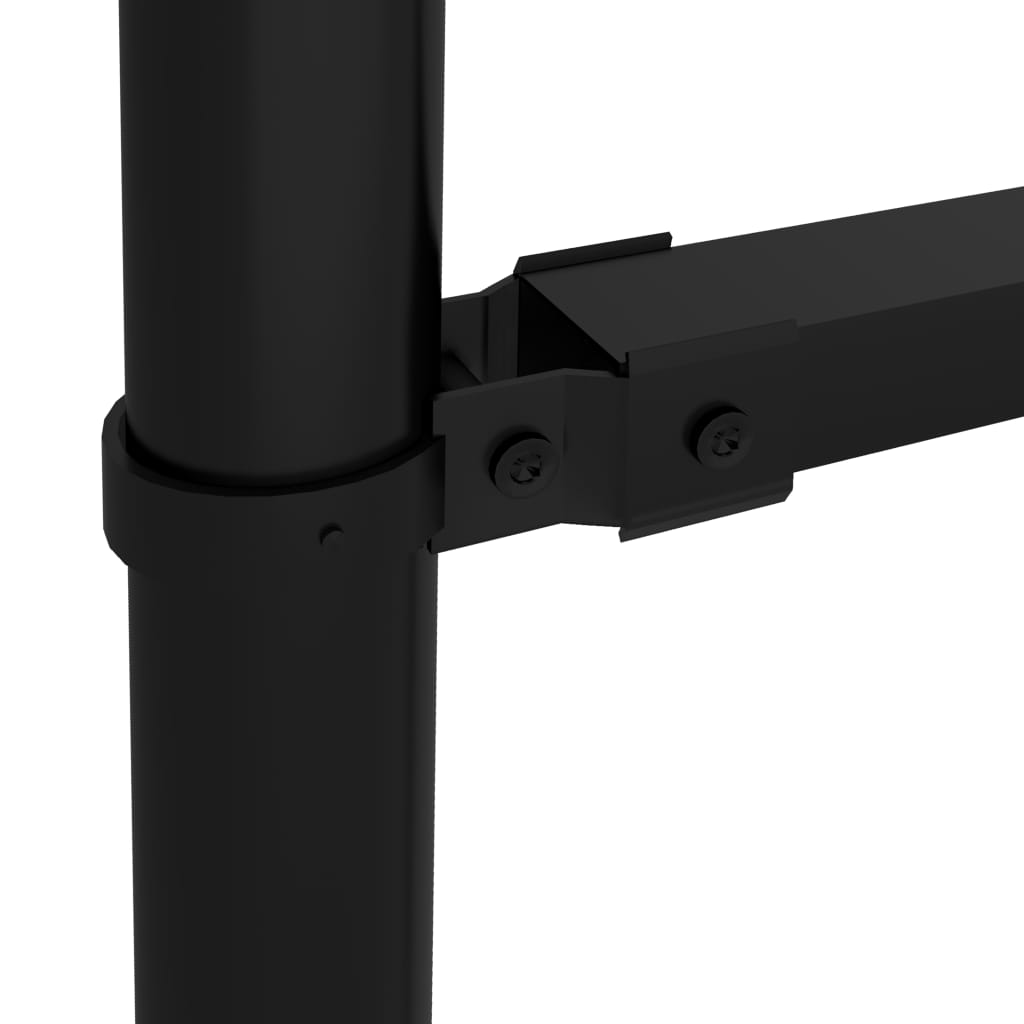 Tuinhek met speerpunt staal 1248x175 cm zwart is nu te koop bij PeponiXL, paradijselijk wonen!