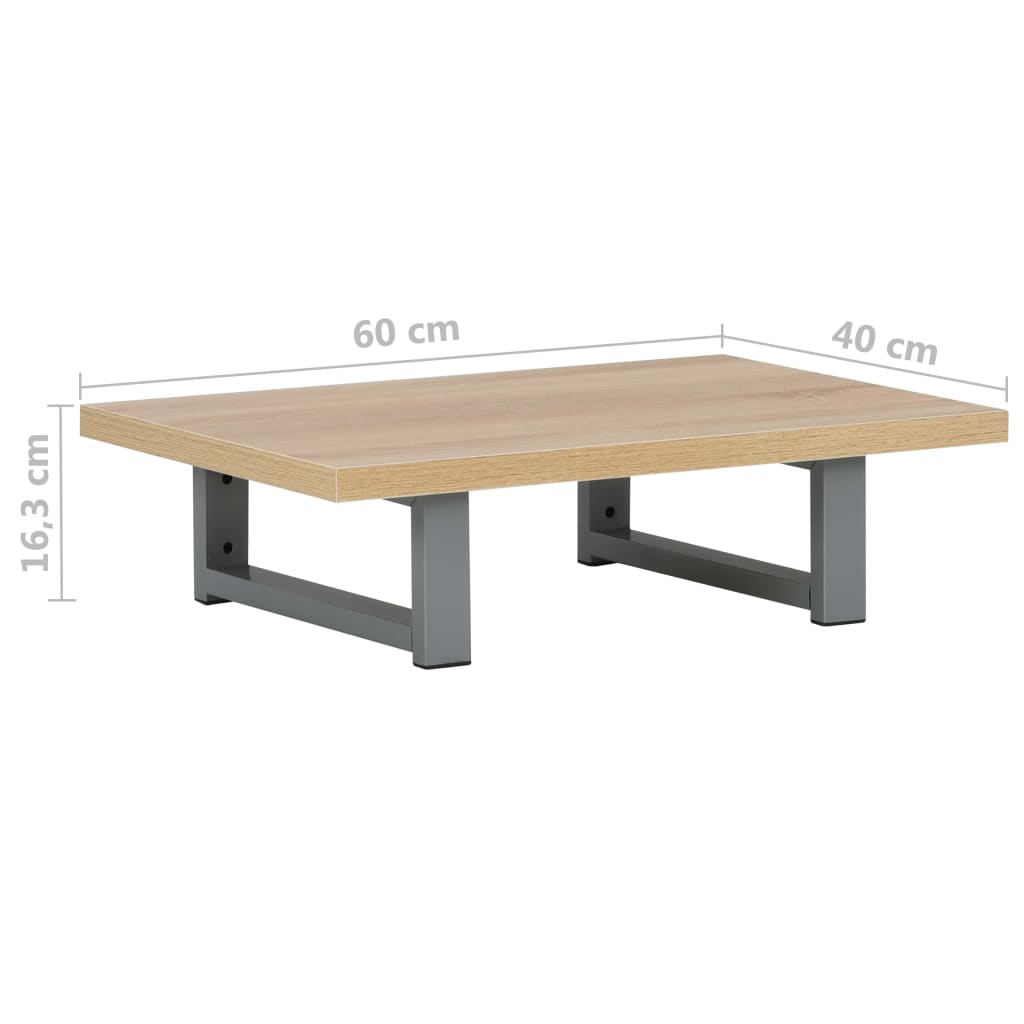 Badkamermeubel 60x40x16,3 cm eikenkleurig is nu te koop bij PeponiXL, paradijselijk wonen!