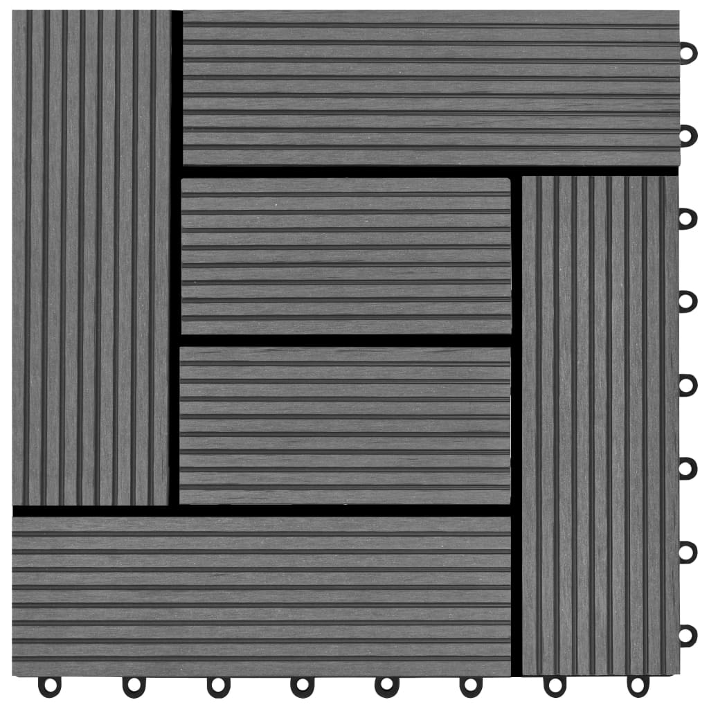 22 st Terrastegels 30x30 cm 2 m² HKC grijs is nu te koop bij PeponiXL, paradijselijk wonen!