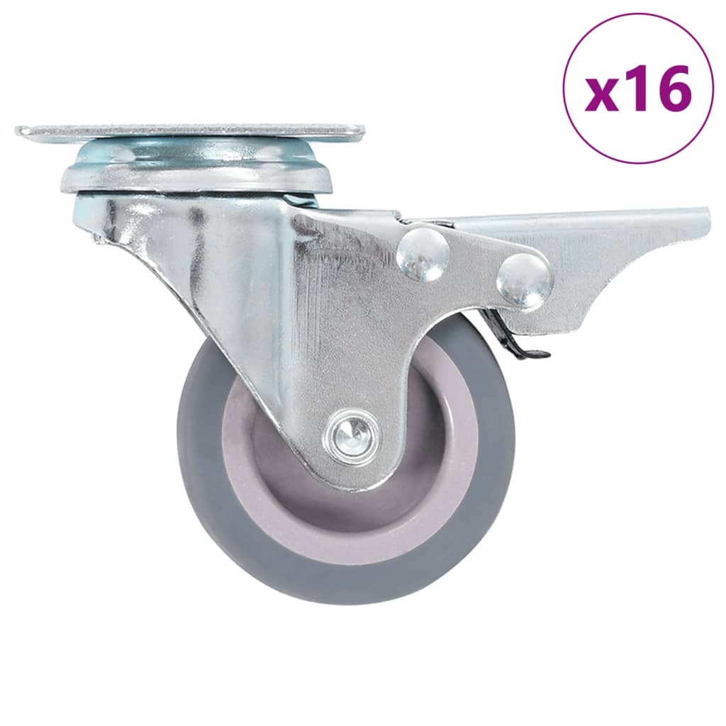16 st Zwenkwielen 50 mm is nu te koop bij PeponiXL, paradijselijk wonen!